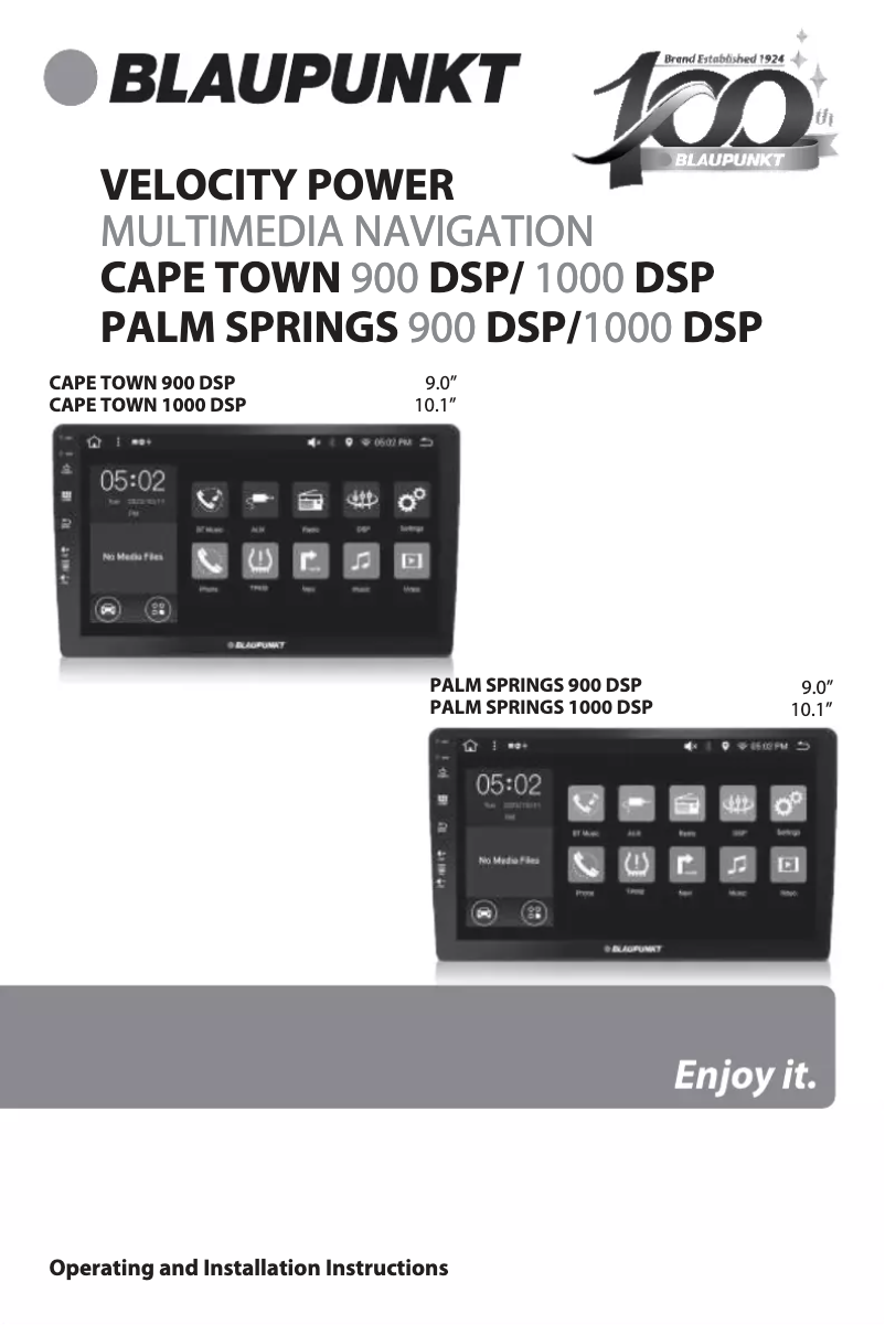 Imagen de la primera página del manual del dispositivo New Orleans 1000 DSP