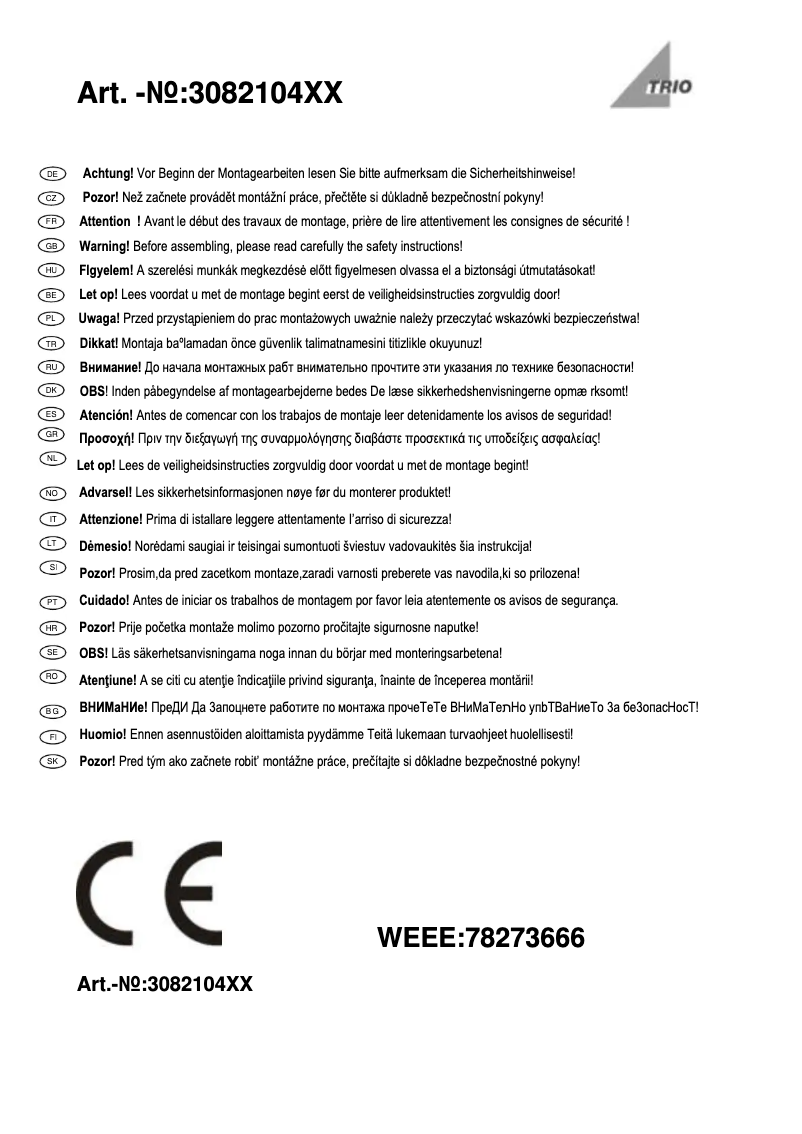 Image de la première page du manuel de l'appareil Aaron