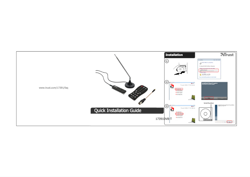 Page n°1 - Manuel utilisateur Trust Digital TV & Radio