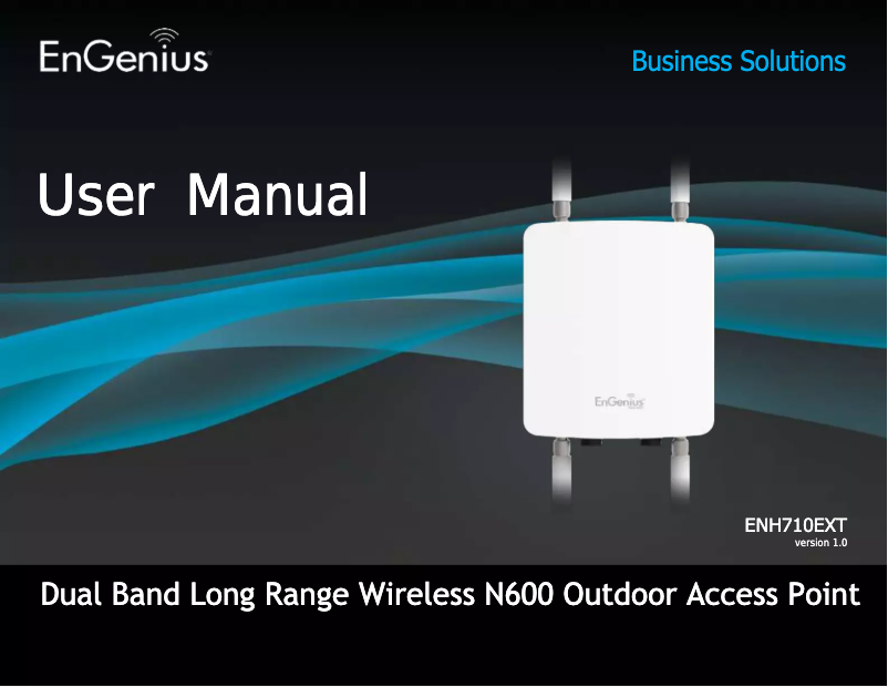 Page n°1 - Manuel utilisateur EnGenius N600 ENH710EXT