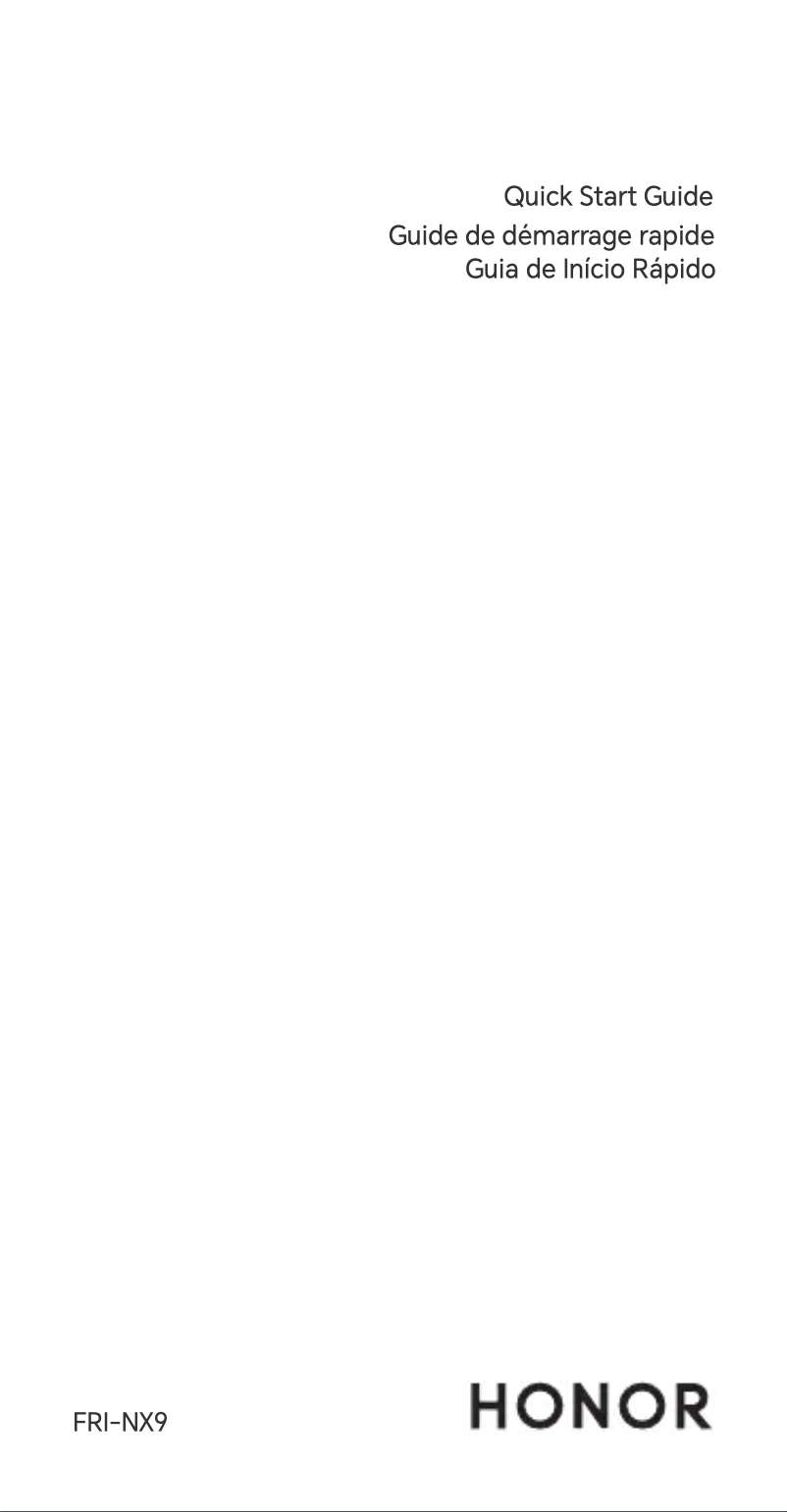 Page 1 de la notice Guide de démarrage rapide Honor Magic Vs