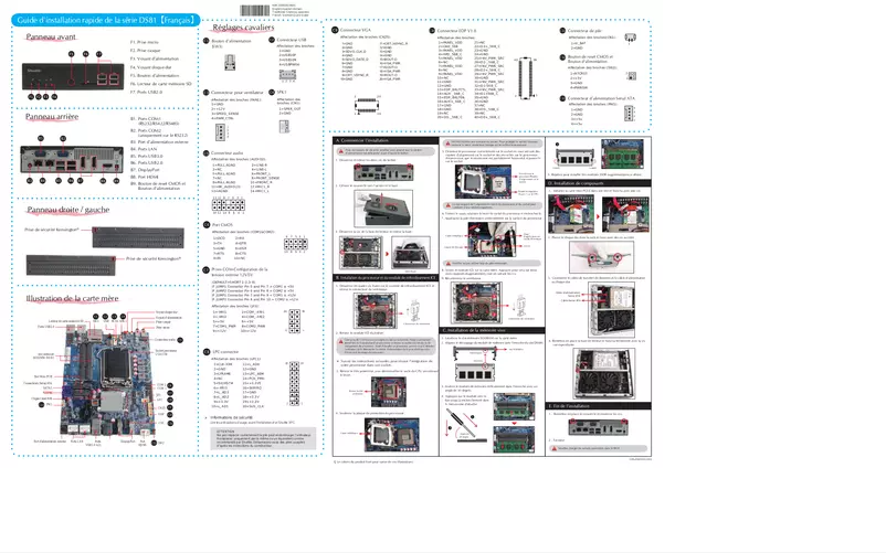Page n°1 - Manuel utilisateur Shuttle D 8100XA