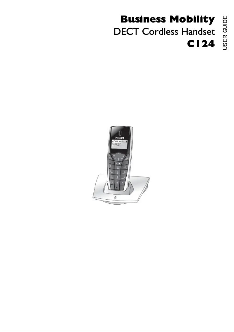 Image de la première page du manuel de l'appareil C124