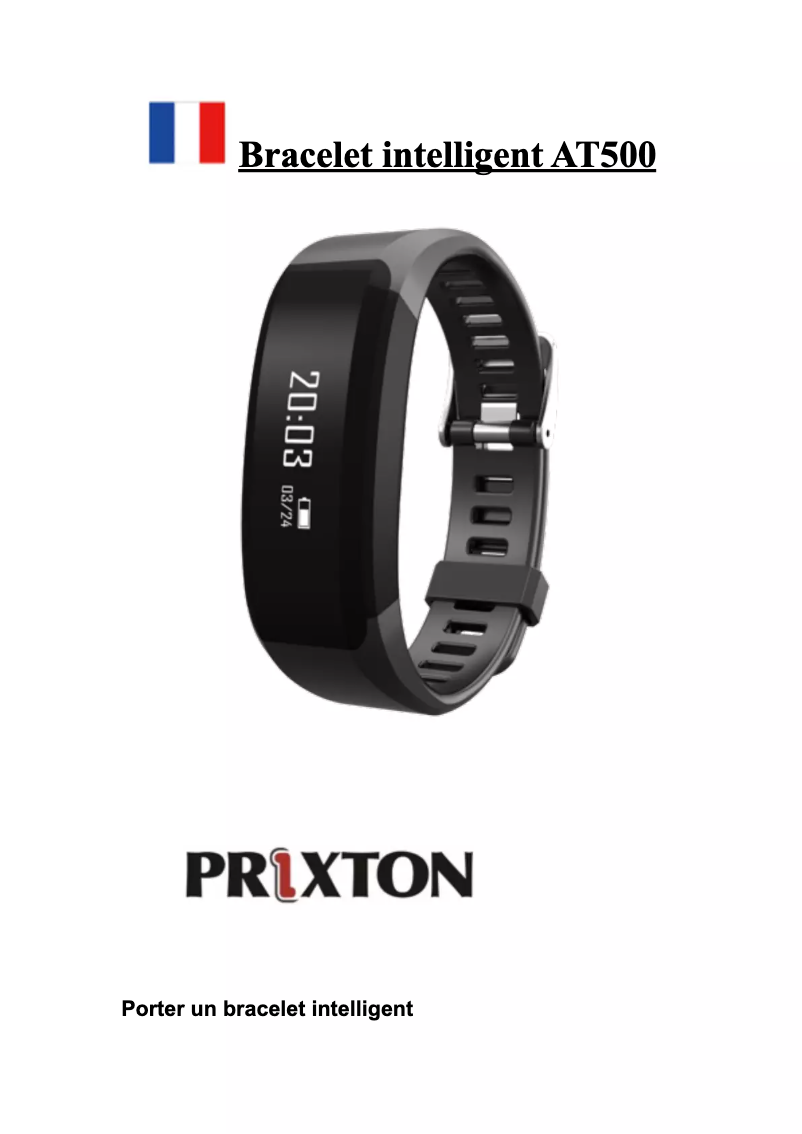 Page 1 de la notice Manuel utilisateur Prixton AT500