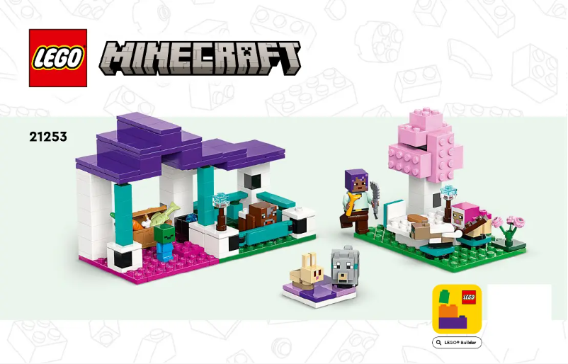 Page 1 de la notice Consignes visuelles Lego Minecraft 21253