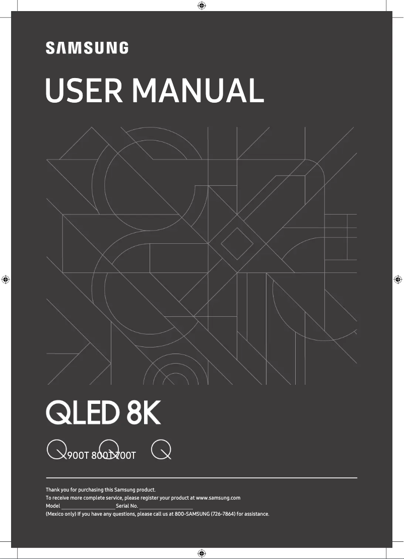 Page 1 de la notice Manuel utilisateur Samsung QN55Q700TAF