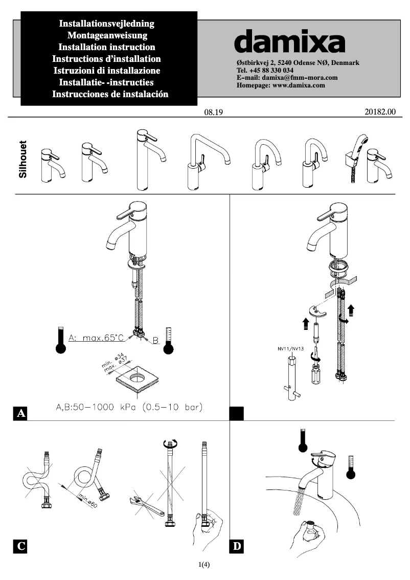 Page 1 of the manual User Manual Damixa 7493000