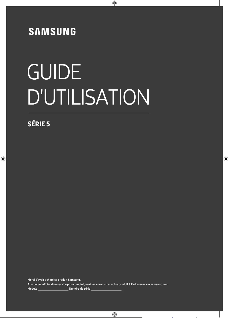 Page 1 de la notice Manuel utilisateur Samsung UA40N5000AS