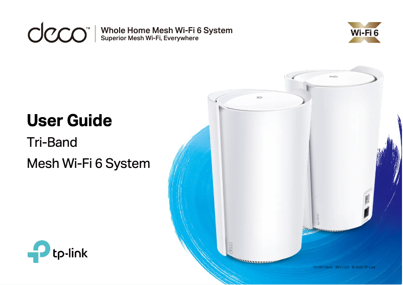 Page n°1 - Manuel utilisateur TP-Link Deco X5700