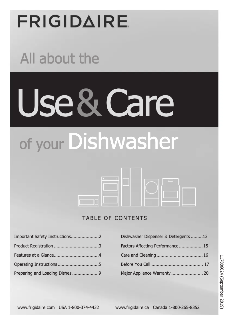 Page n°1 - Manuel d'utilisation et d'entretien Frigidaire FGID2479SD