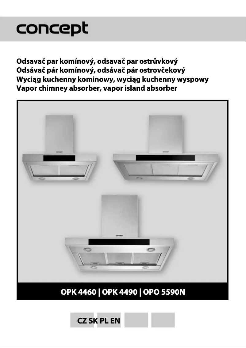 Page 1 de la notice Manuel utilisateur Concept OPO5590n