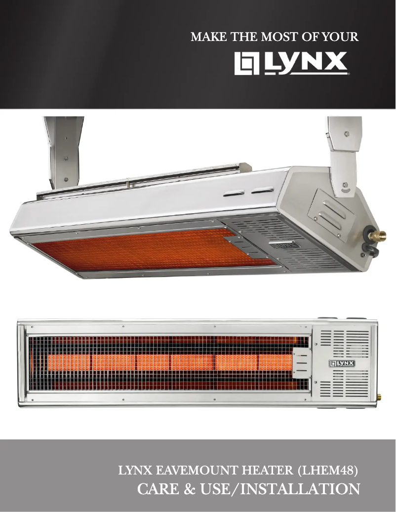 Page n°1 - Manuel utilisateur Lynx LHEM48