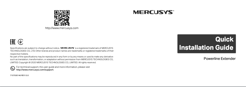 Page n°1 - Guide d'installation Mercusys MP510