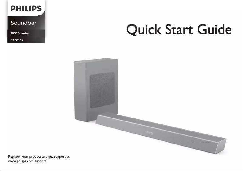 Image de la première page du manuel de l'appareil TAB8505