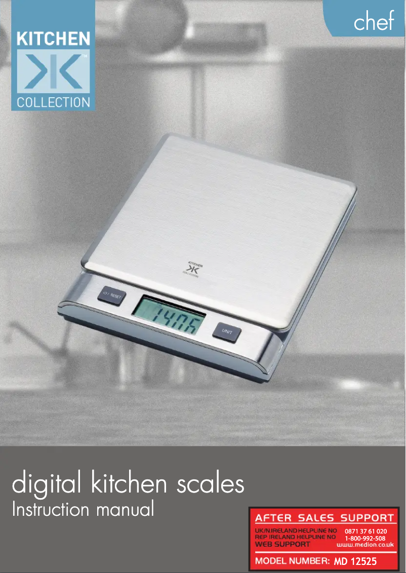 Page 1 de la notice Manuel utilisateur Medion MD 12525