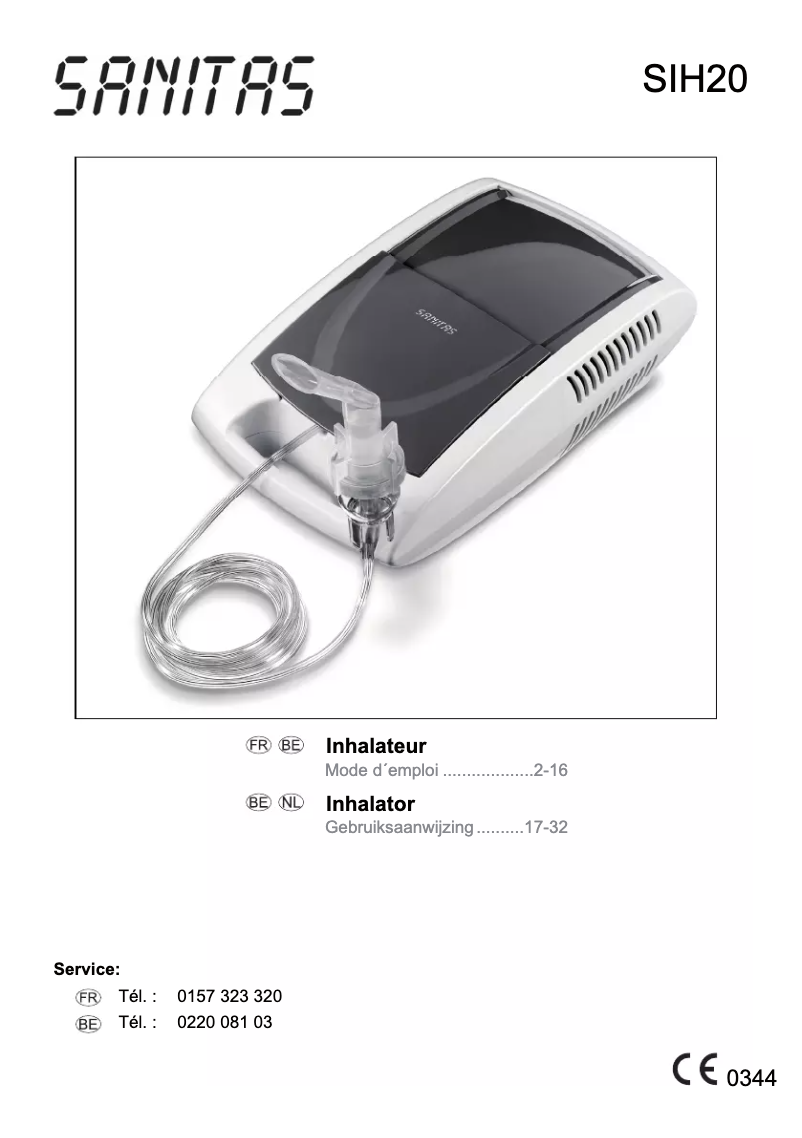 Imagen de la primera página del manual del dispositivo SIH 20