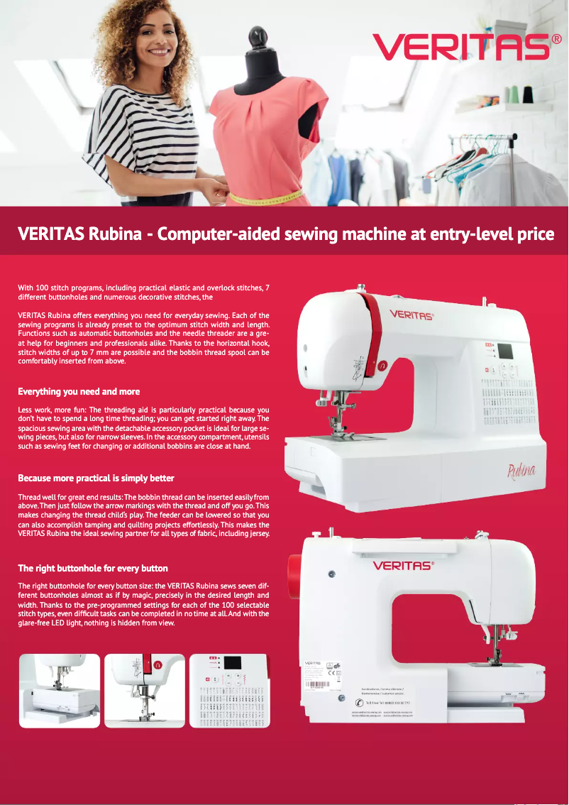 Image de la première page du manuel de l'appareil Rubina