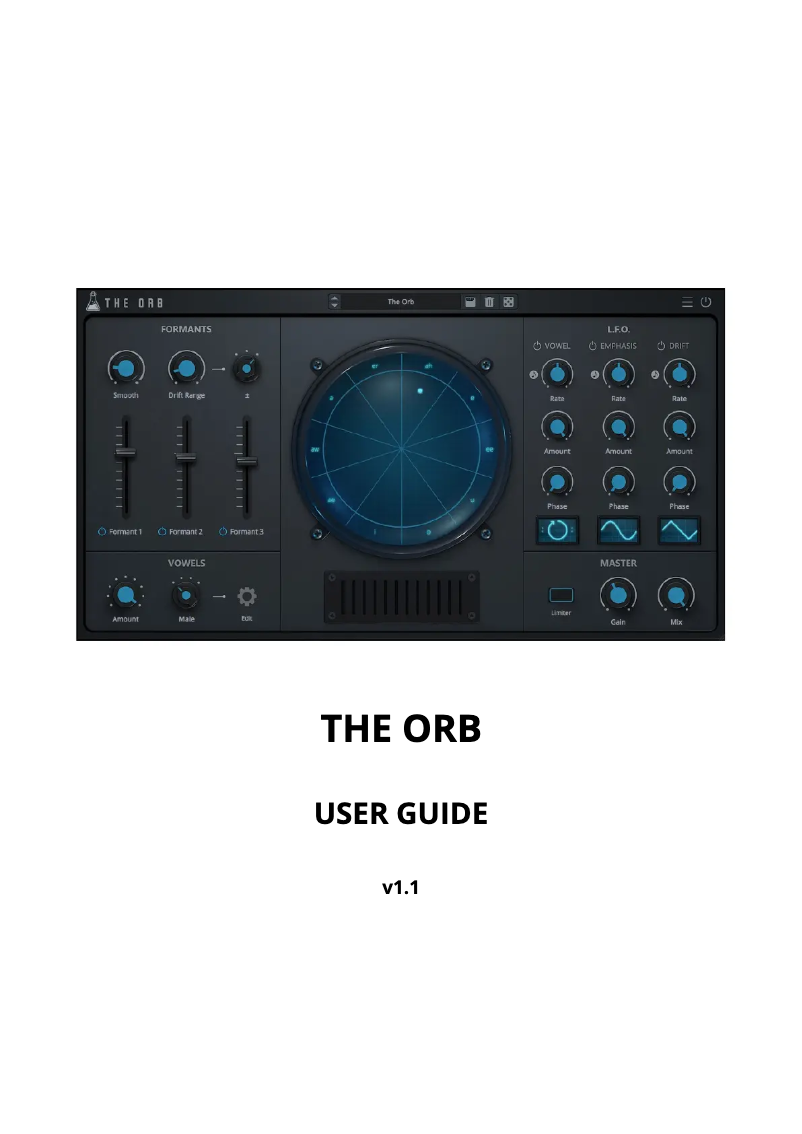 Page 1 de la notice Manuel utilisateur AudioThing The Orb