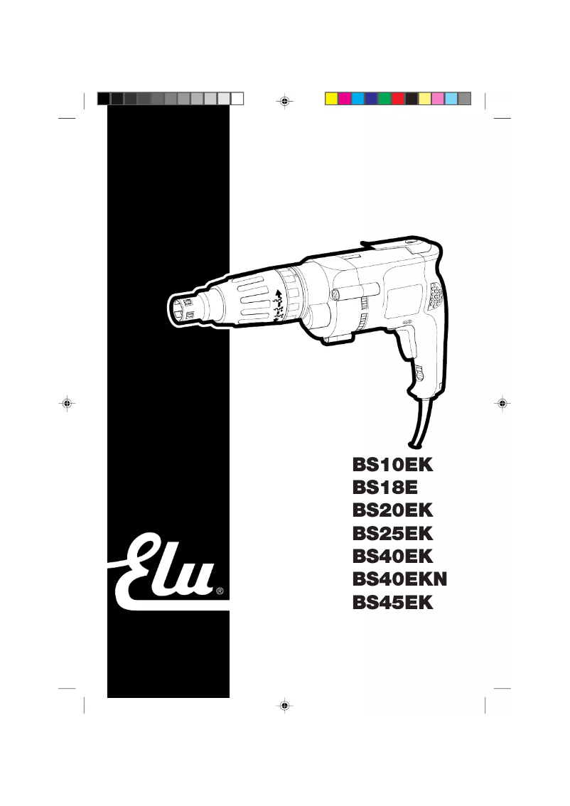 Page n°1 - Manuel utilisateur Elu BS40EKN