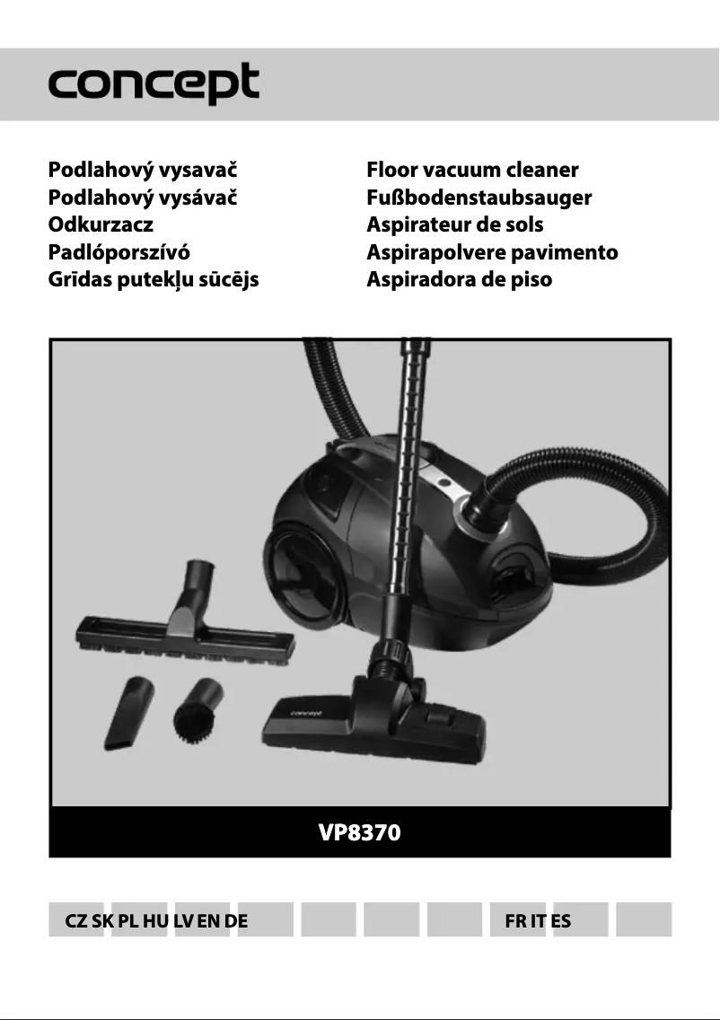 Page 1 de la notice Manuel utilisateur Concept VP8370