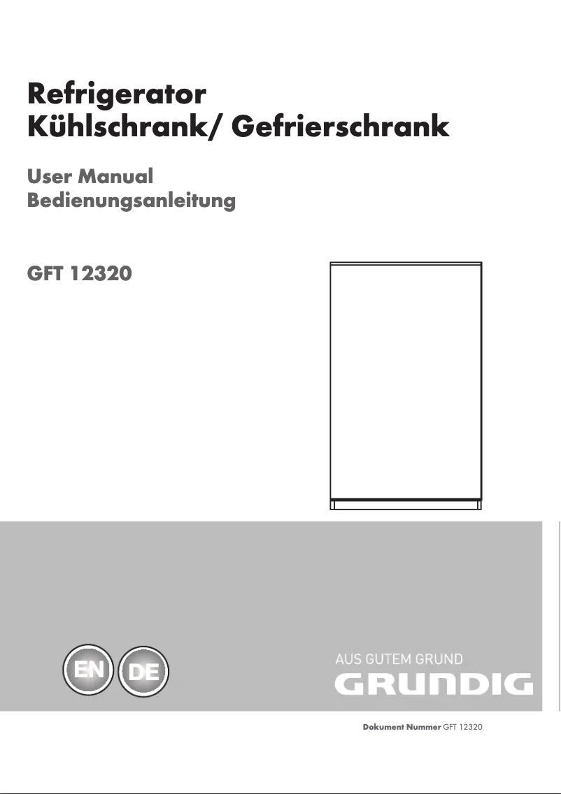 Image de la première page du manuel de l'appareil GFT 12320