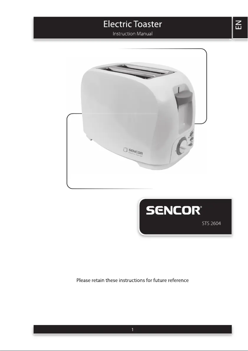 Page 1 de la notice Manuel utilisateur Sencor STS 2604