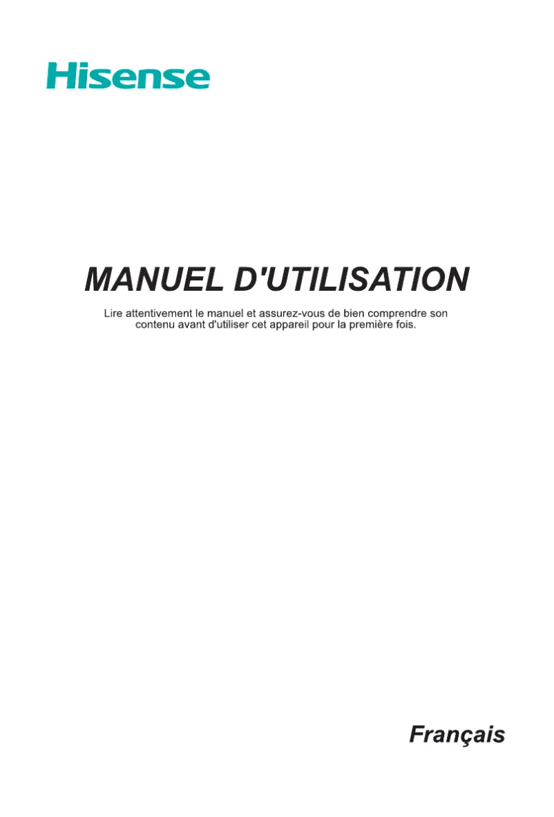 Page n°1 - Manuel utilisateur Hisense 65N6800