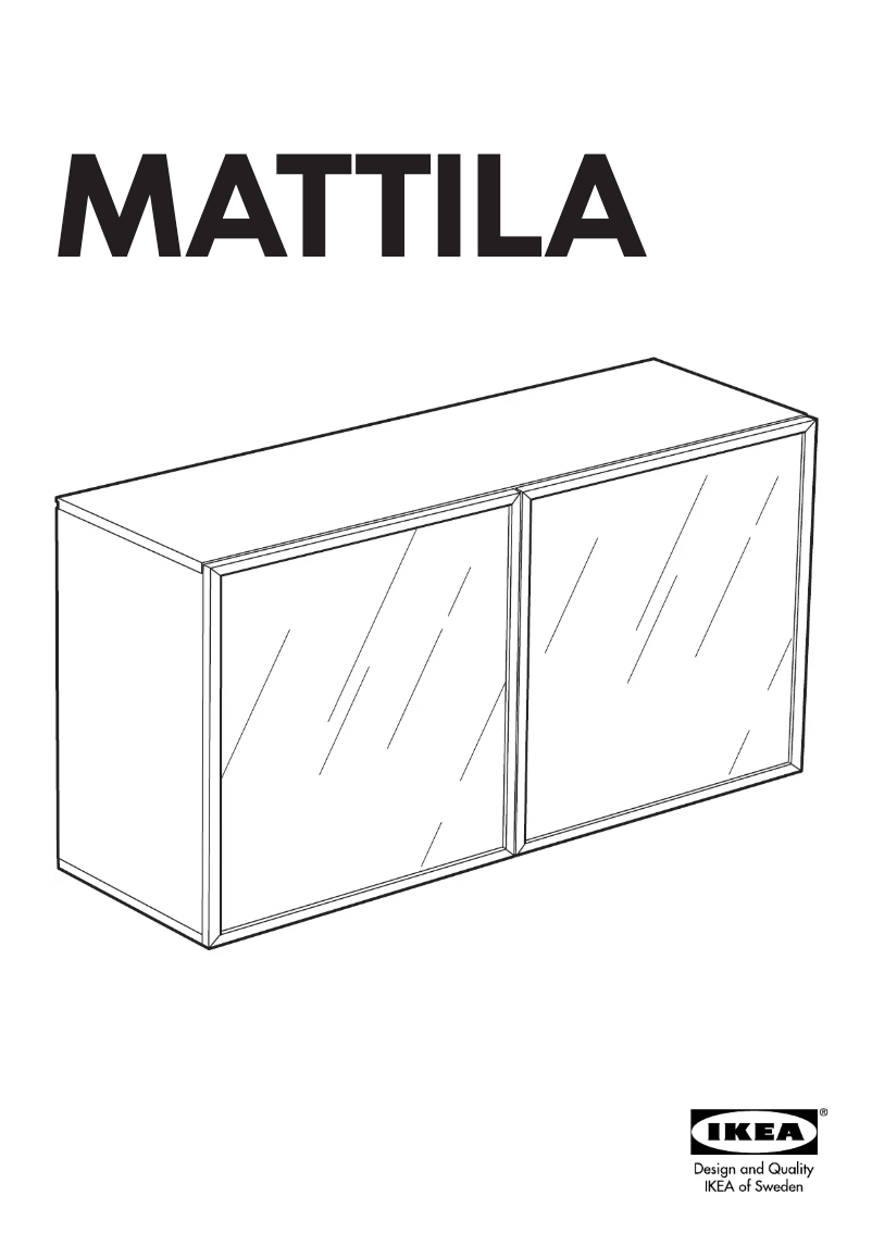 Image de la première page du manuel de l'appareil MATTILA