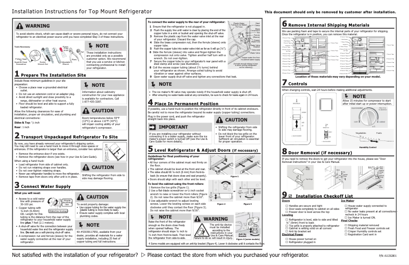 Image de la première page du manuel de l'appareil FFHT2032TP