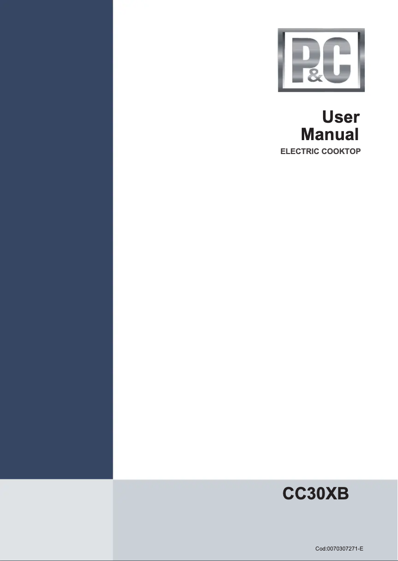 Page 1 de la notice Manuel utilisateur Porter & Charles CC30XB