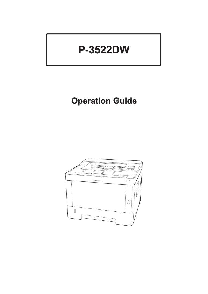 Página 1 del manual Manual de usuario Triumph-Adler P-3522DW