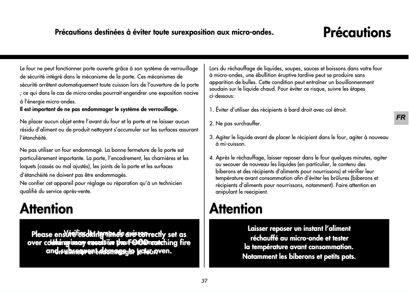 Page 1 de la notice Manuel utilisateur LG MC-7889DS