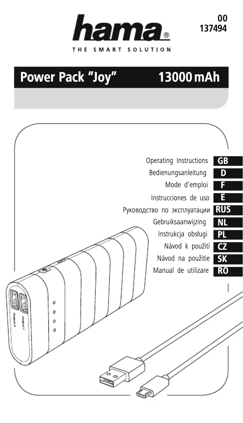 Image de la première page du manuel de l'appareil Joy