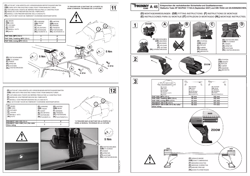 Page n°1 - Manuel utilisateur Twinny Load A 45
