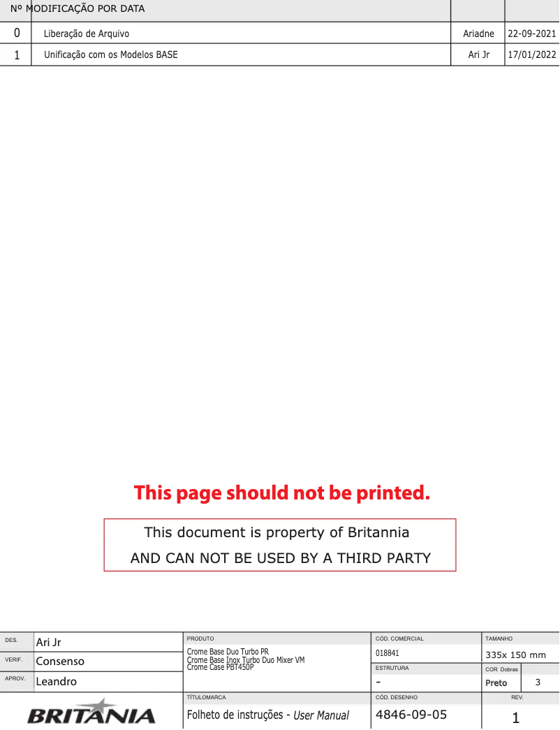 Page 1 de la notice Manuel utilisateur Philco PBT450P