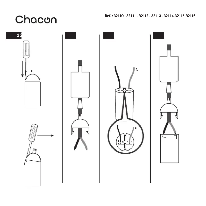 Page 1 de la notice Manuel utilisateur Chacon 32114