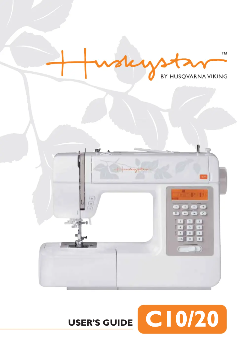 Page n°1 - Manuel utilisateur Husqvarna-Viking Huskystar C10