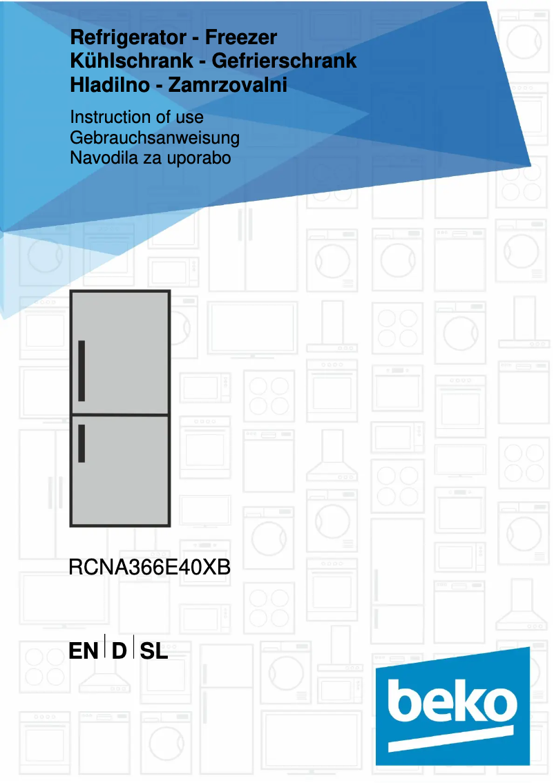 Image de la première page du manuel de l'appareil RCNA366E40XB