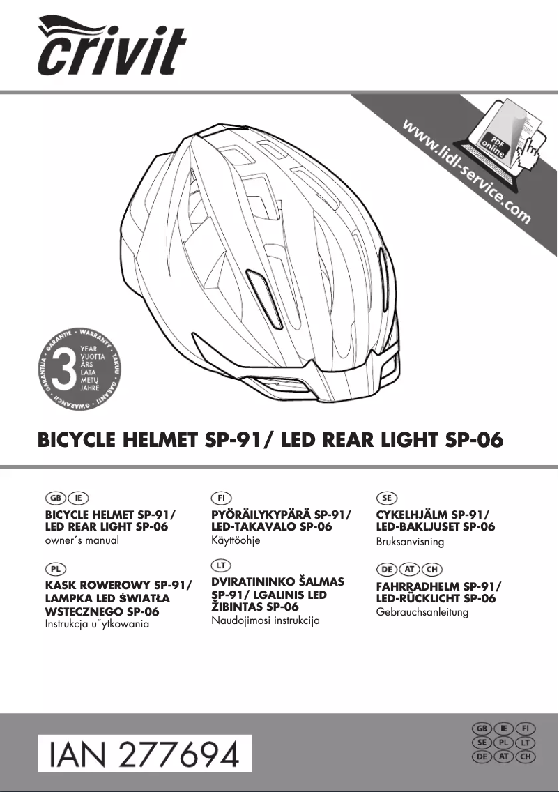 Imagen de la primera página del manual del dispositivo IAN 277694
