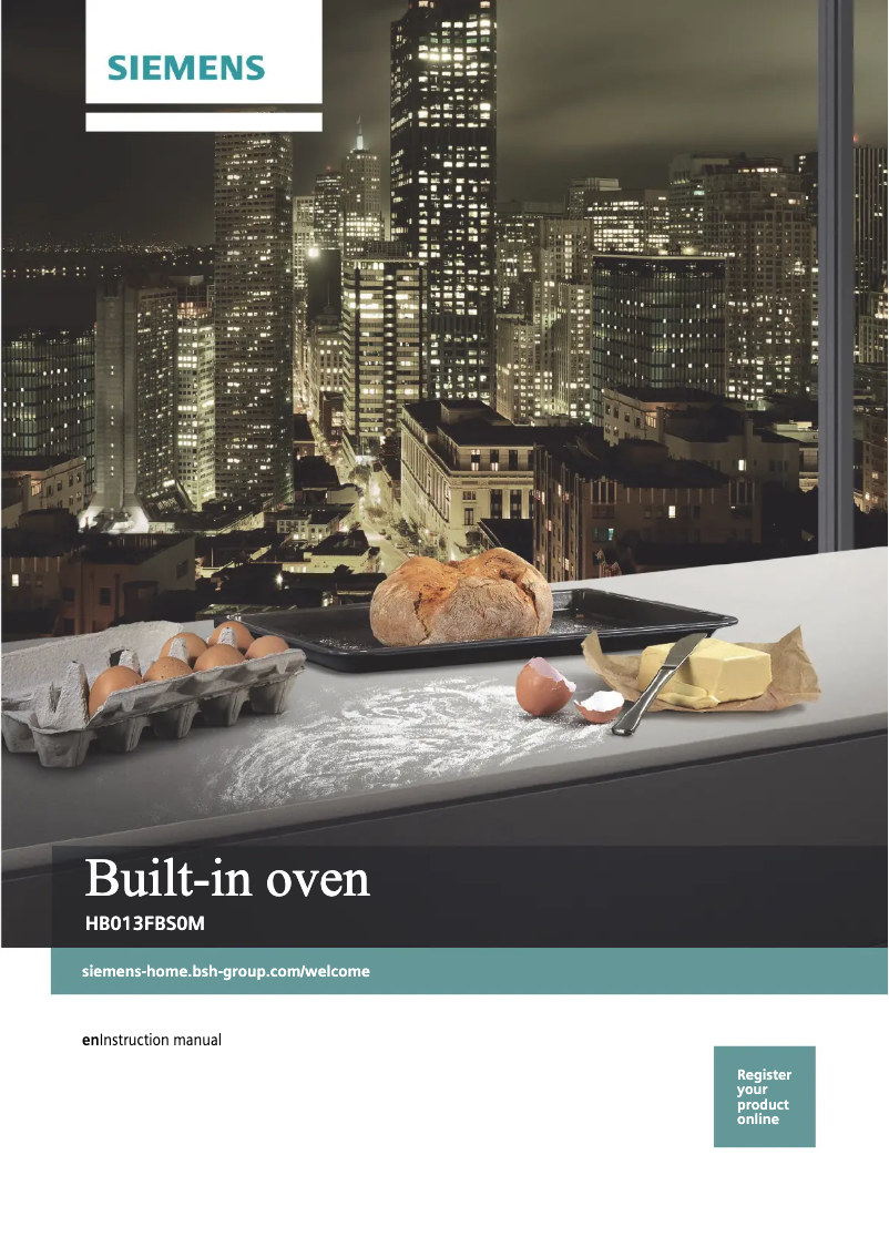 Página 1 del manual Manual de usuario Siemens HB013FBS0M