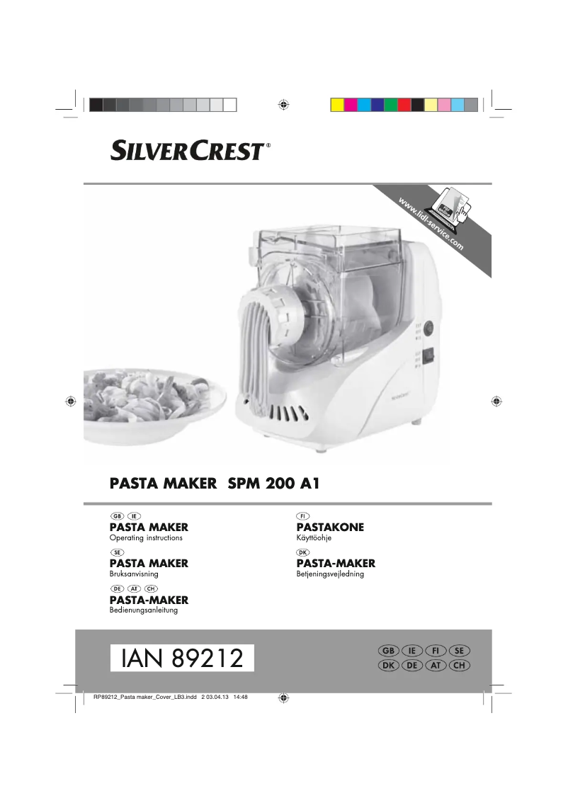 Image de la première page du manuel de l'appareil SPM 200 A1