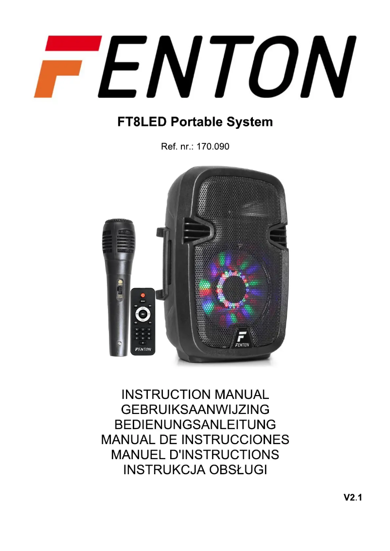 Page 1 de la notice Manuel utilisateur Fenton FT8LED