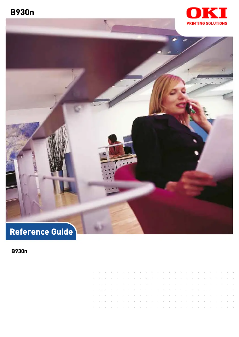 Image de la première page du manuel de l'appareil B930