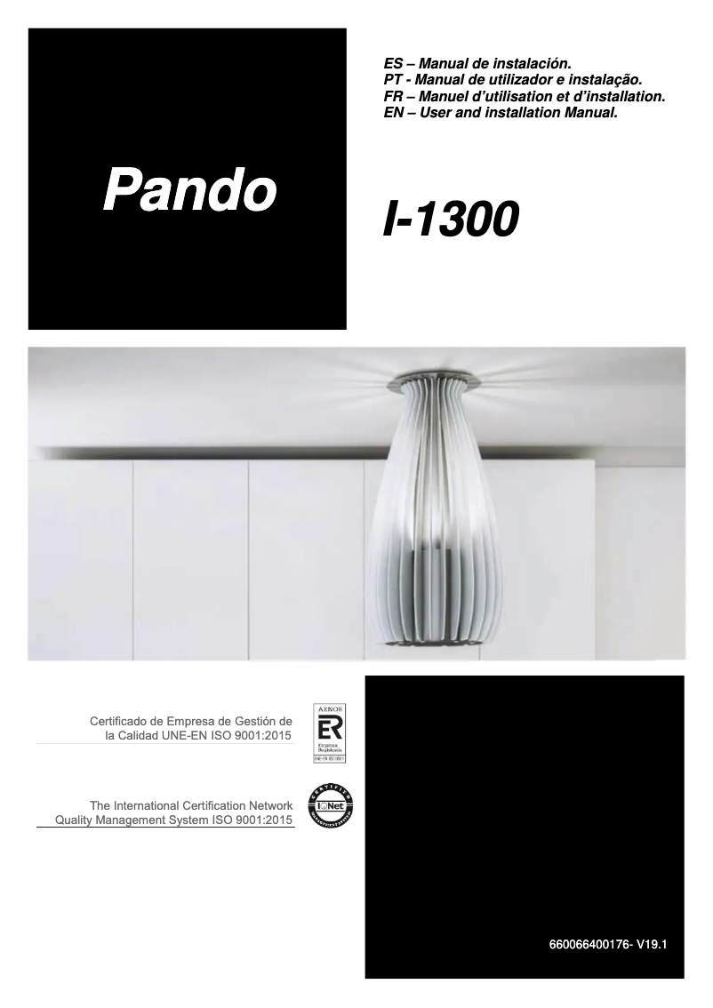 Image de la première page du manuel de l'appareil I-1300
