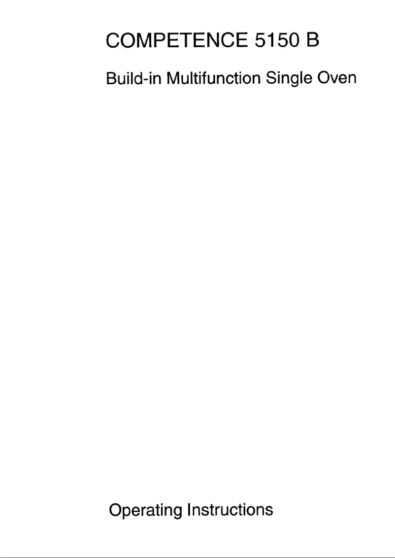 Image de la première page du manuel de l'appareil Competence 5150 B W