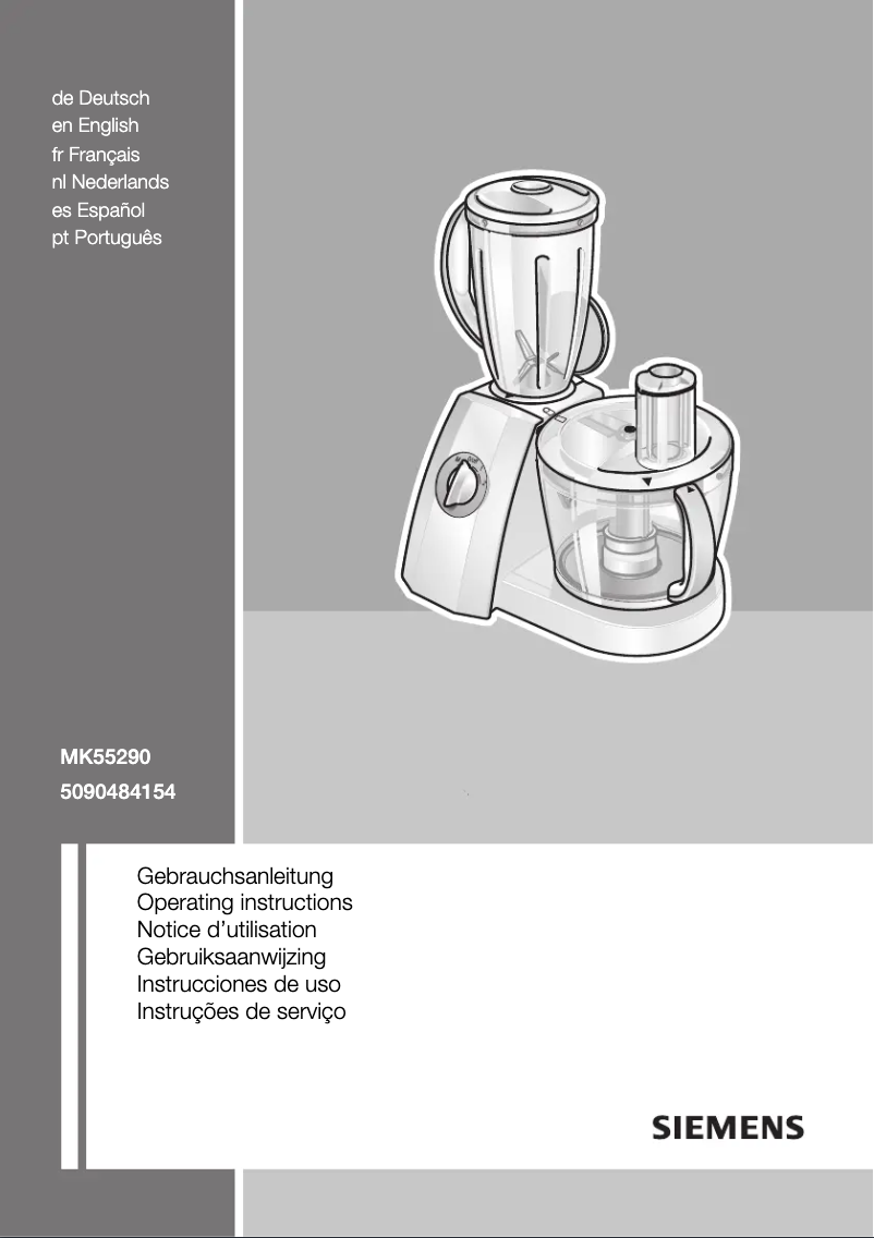 Page n°1 - Manuel utilisateur Siemens MK55290