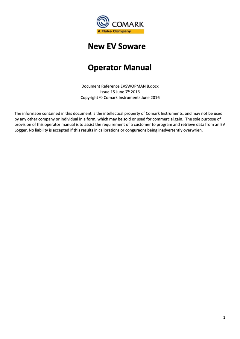 Image de la première page du manuel de l'appareil EVTCRU