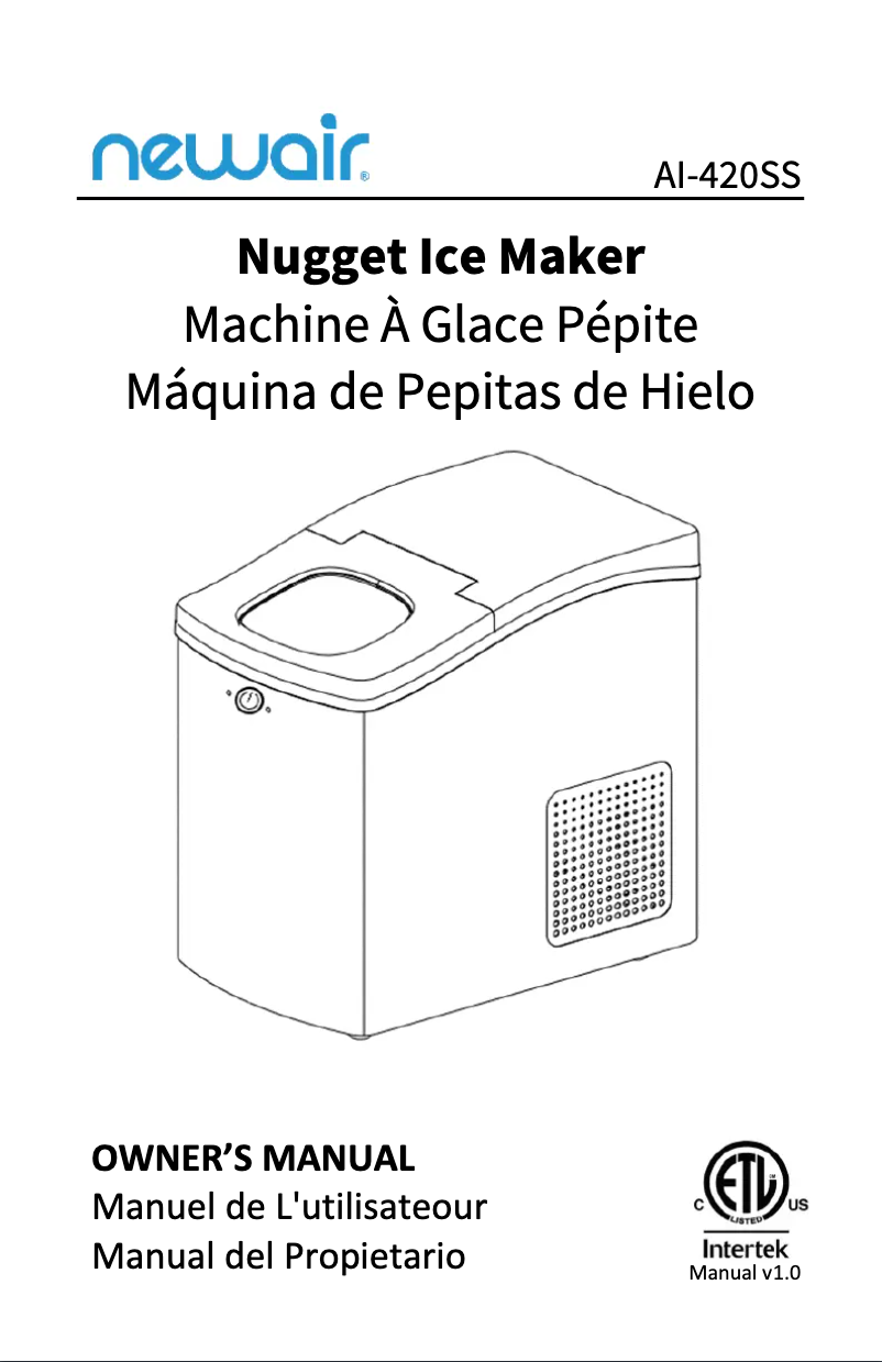 Page n°1 - Manuel utilisateur NewAir AI-420SS