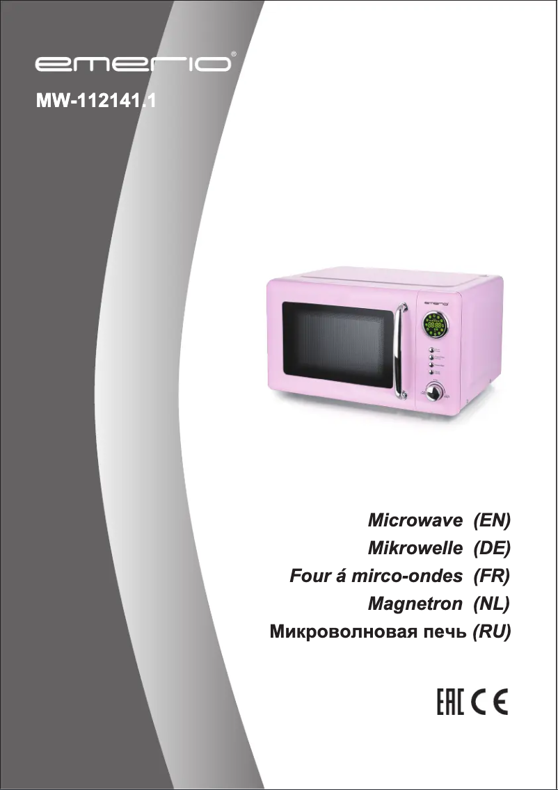 Image de la première page du manuel de l'appareil MW-112141.1