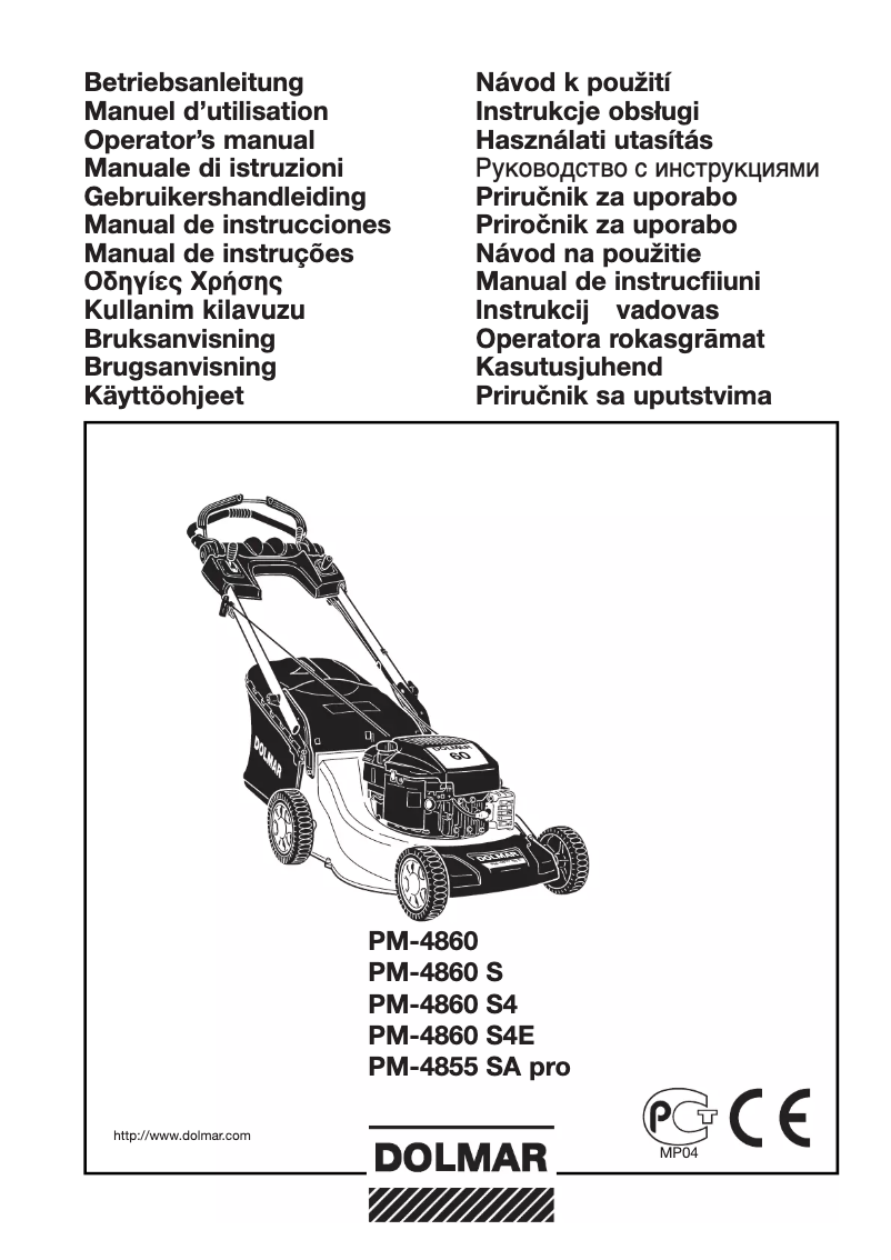 Página 1 del manual Manual de usuario Dolmar PM-4855 SA pro